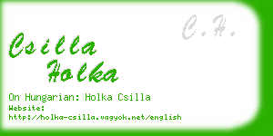 csilla holka business card